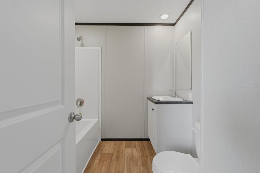 Furnished interior view inside a new home in , Cross (Image 4).