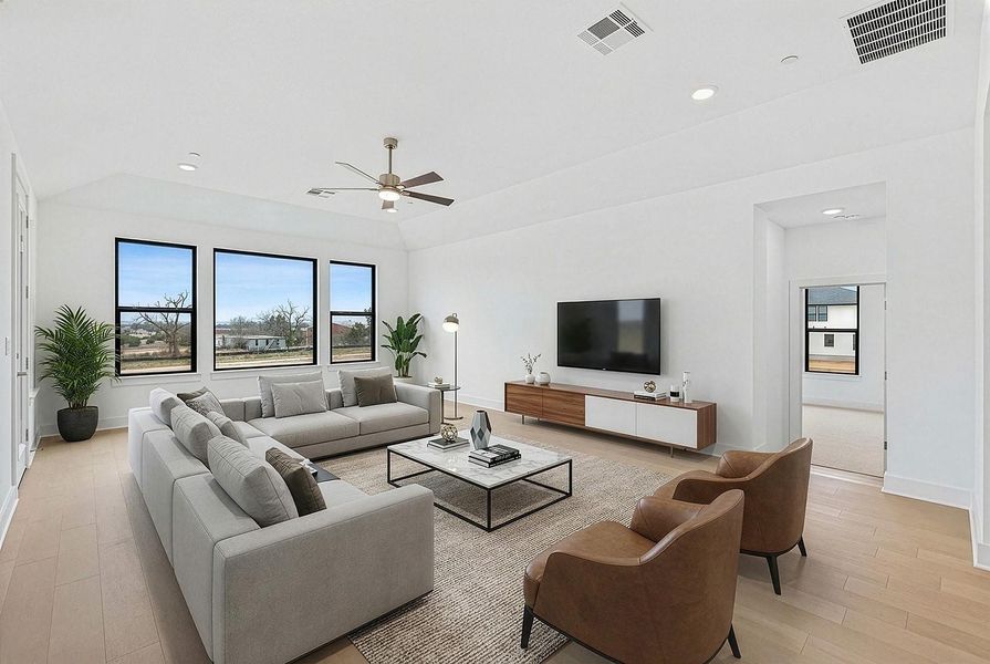 Furnished interior view inside a new home in Hilltop Ranch, Leander (Image 11).