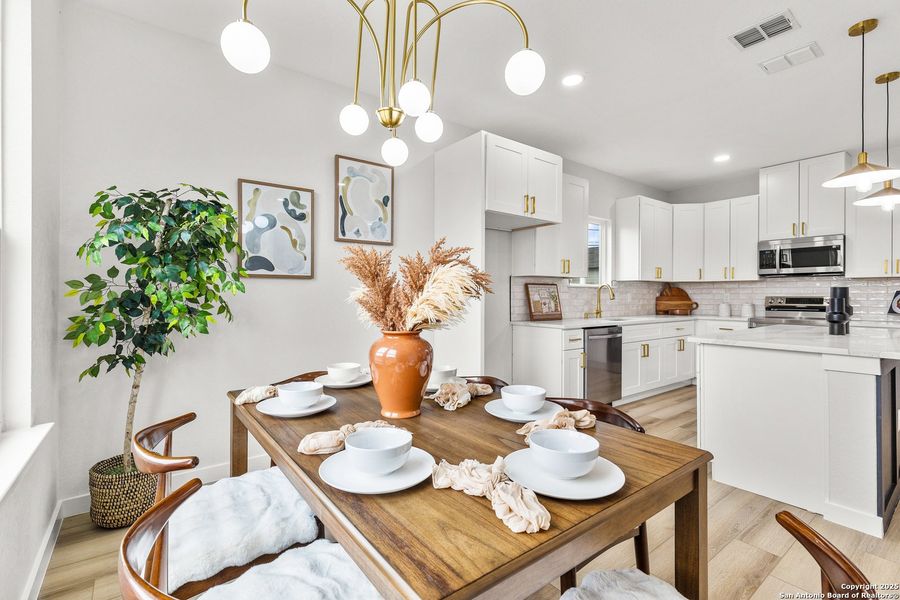 Furnished interior view inside a new home in , San Antonio (Image 9). Furnished interior view inside a new home in , San Antonio (Image 9).