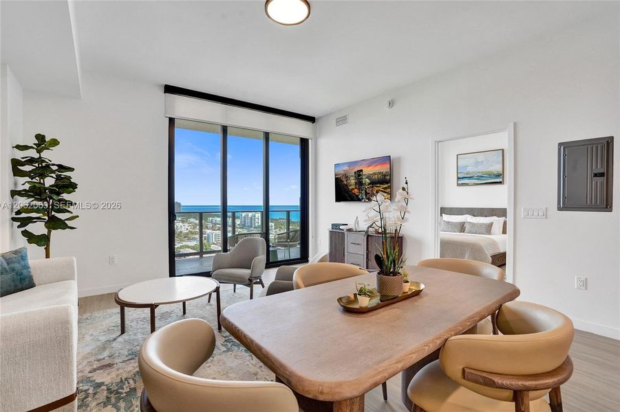 Furnished interior view inside a new home in , Miami Beach (Image 12).