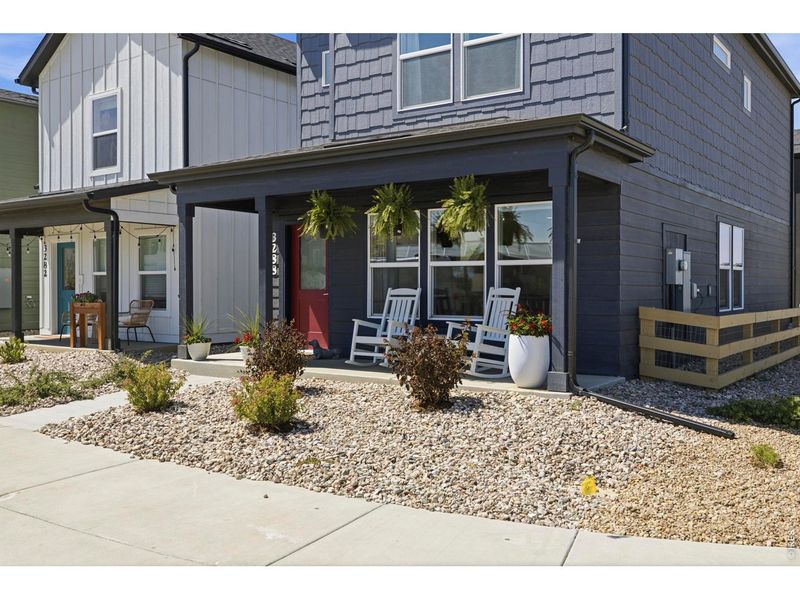 Exterior details and patio area of a home in Bloom, Fort Collins (Image 22).