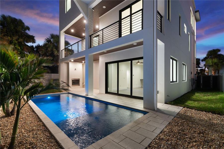 Exterior details and patio area of a home in , New Smyrna Beach (Image 58).