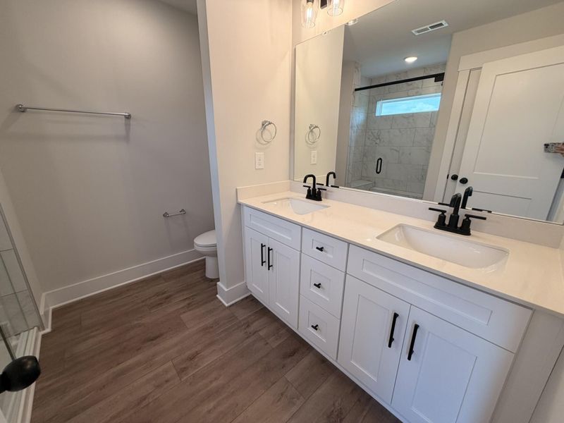 Furnished interior view inside a new home in Blythe Mill Townhomes, Waxhaw (Image 8).