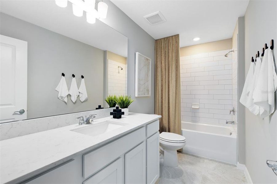 Furnished interior view inside a new home in EverBe, Orlando (Image 21). Furnished interior view inside a new home in EverBe, Orlando (Image 21).