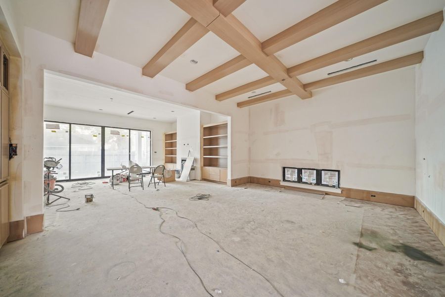 As the foyer ends, you're greeted with the grand dining room!