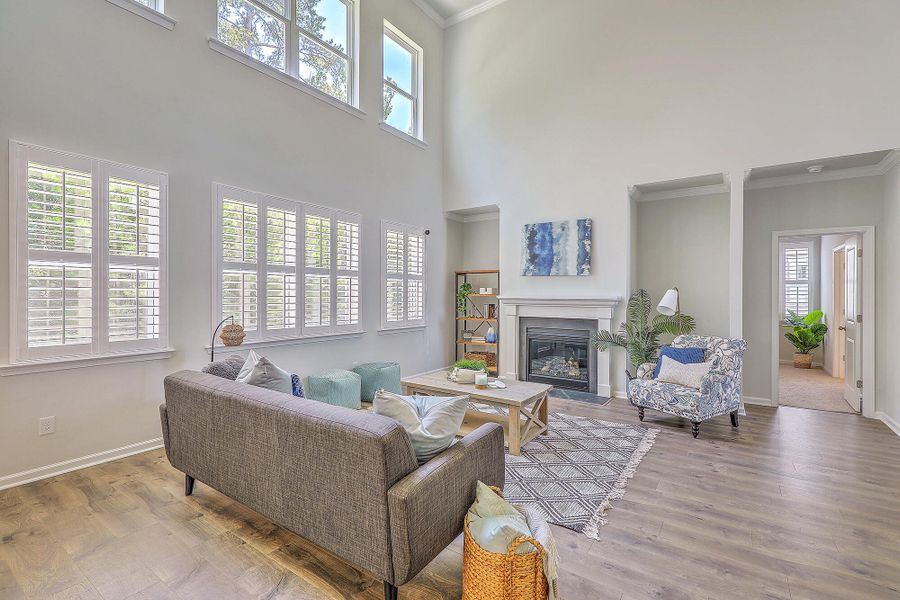 Furnished interior view inside a new home in The Ponds, Summerville (Image 13). Furnished interior view inside a new home in The Ponds, Summerville (Image 13).