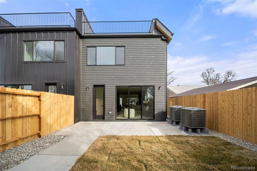Exterior details and patio area of a home in , Denver (Image 24).
