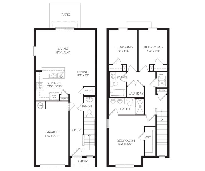 2D floor plan layout of this home in , Davenport, FL (Image 1).