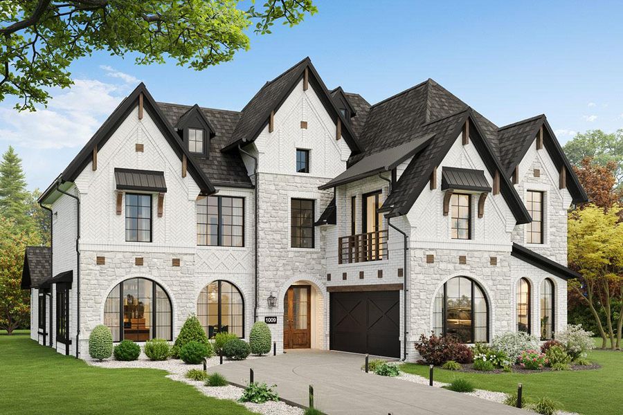 Representative exterior photo of a completed home built from the Grand Riverside by Grand Homes in Grand Oaks, Celina, TX (Image 20).