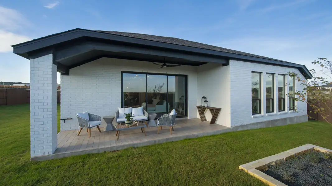 Exterior details and patio area of a home in Mayfair, New Braunfels (Image 3). Exterior details and patio area of a home in Mayfair, New Braunfels (Image 3).