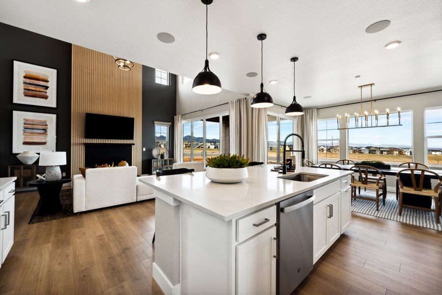 Furnished interior view inside a new home in Sterling Ranch Ascent Village, Littleton (Image 9).