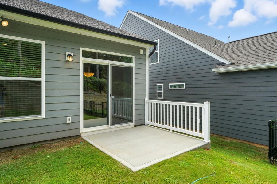 Front exterior of a new home in Villas at Prestwick, Mooresville, NC, highlighting curb appeal (Image 28). Front exterior of a new home in Villas at Prestwick, Mooresville, NC, highlighting curb appeal (Image 28).