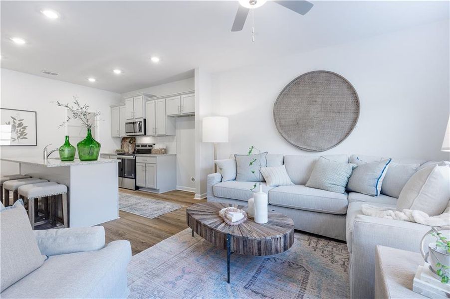 Furnished interior view inside a new home in , Conyers (Image 13).