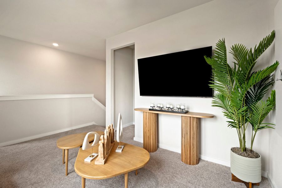 Representative furnished interior of a home built from the Tribeca by Tri Pointe Homes in Park Central, Georgetown (Image 41).