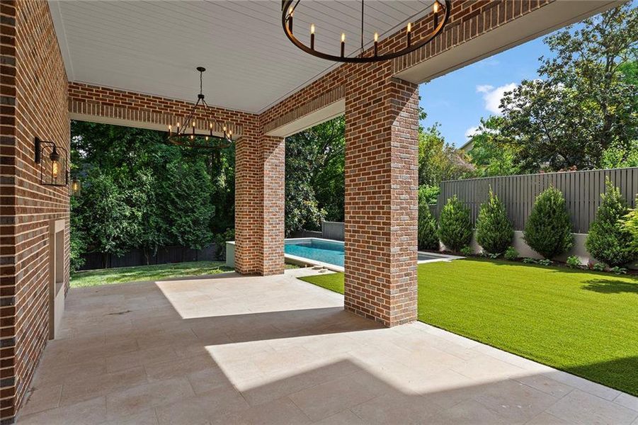 Exterior details and patio area of a home in , Atlanta (Image 30). Exterior details and patio area of a home in , Atlanta (Image 30).