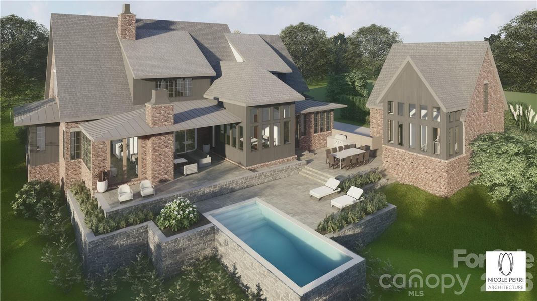 Proposed home designed by Nicole Perri Architecture.