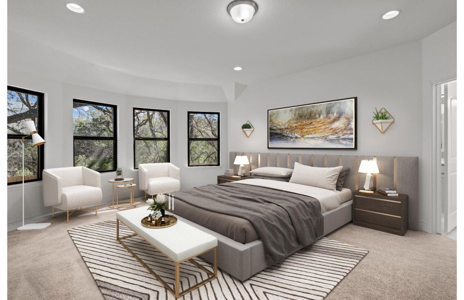 Representative furnished interior of a home built from the Sheldon by Pulte Homes in Davis Ranch, San Antonio (Image 11).