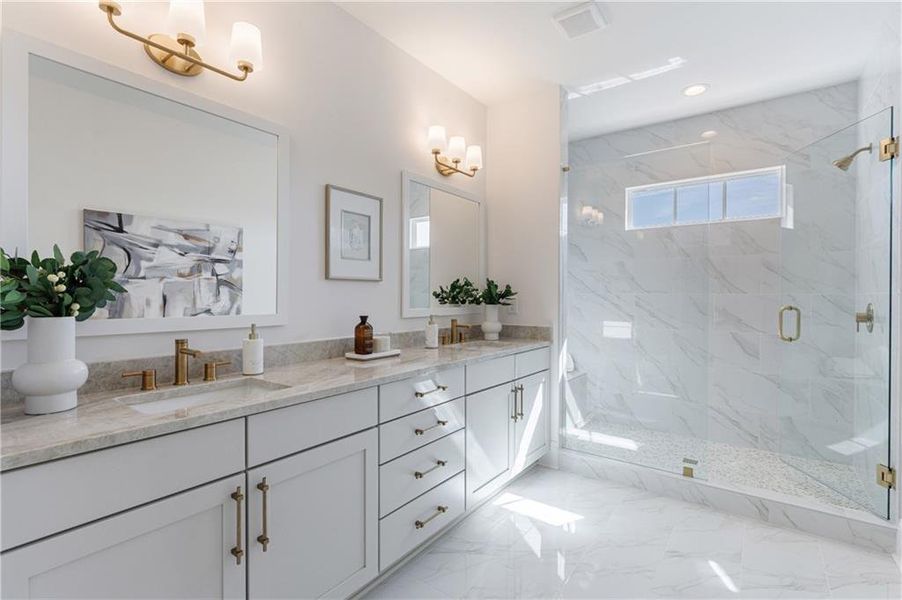 Furnished interior view inside a new home in , Alpharetta (Image 37).