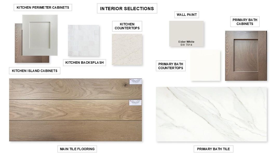 Sample of building materials used in homes in Bridgeland 50', Cypress (Image 10).