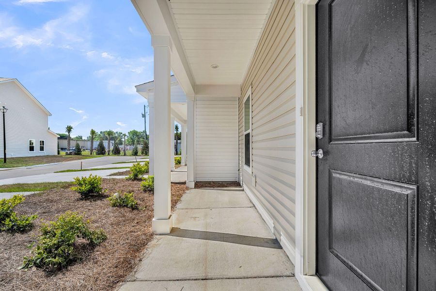 Exterior details and patio area of a home in Lakeview Commons, Goose Creek (Image 4).