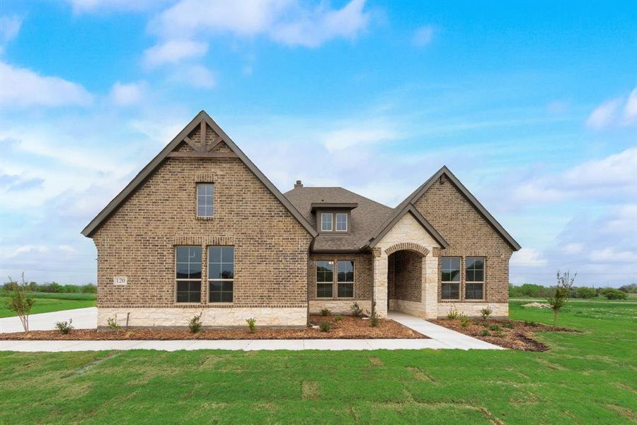 Front exterior of a new home in Parker Heights, Valley View, TX, highlighting curb appeal (Image 20).