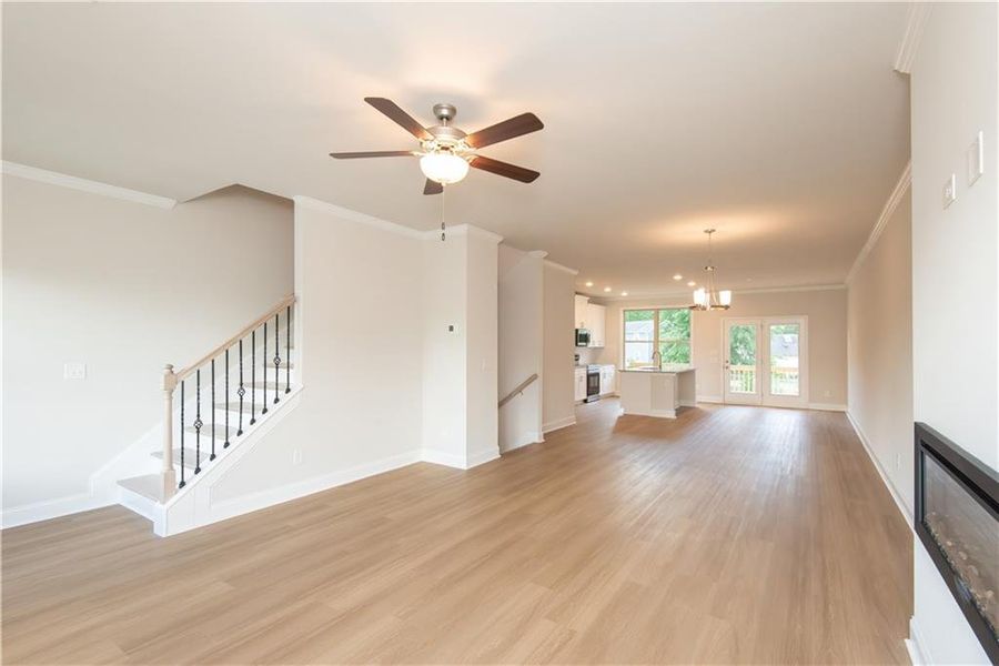 Spacious, unfurnished interior of a new home in Towns at Enclave, Lawrenceville (Image 11).