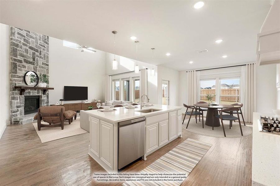 Furnished interior view inside a new home in Wildflower Ranch 60-65, Fort Worth (Image 7).