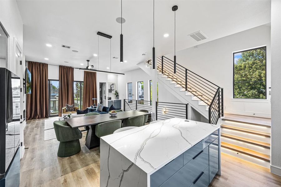 Furnished interior view inside a new home in , Houston (Image 7).