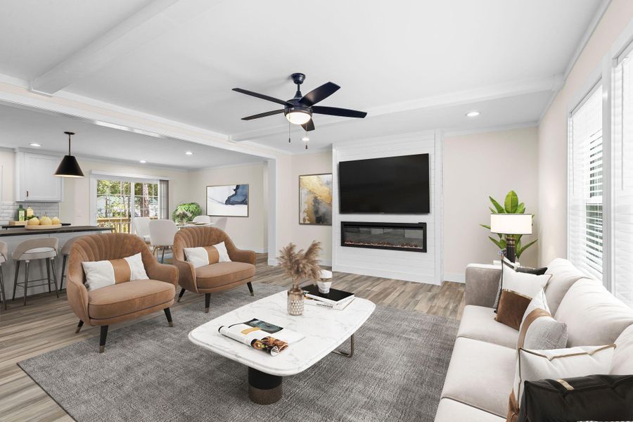 Furnished interior view inside a new home in , Ravenel (Image 5). Furnished interior view inside a new home in , Ravenel (Image 5).