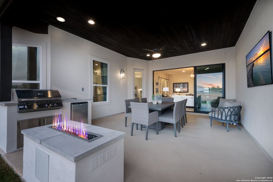 Furnished interior view inside a new home in Veramendi, New Braunfels (Image 9).