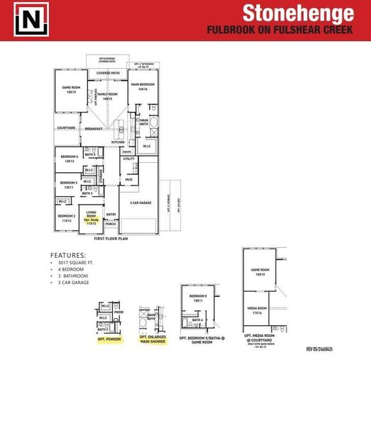 2D floor plan layout of this home in , Fulshear, TX (Image 3). 2D floor plan layout of this home in , Fulshear, TX (Image 3).