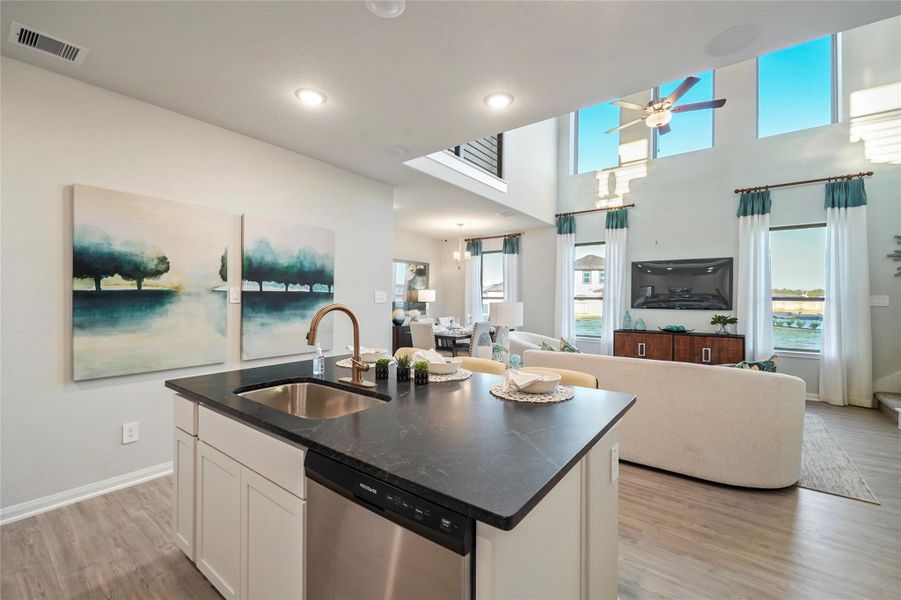 Furnished interior view inside a new home in Granger Pines, Conroe (Image 21).