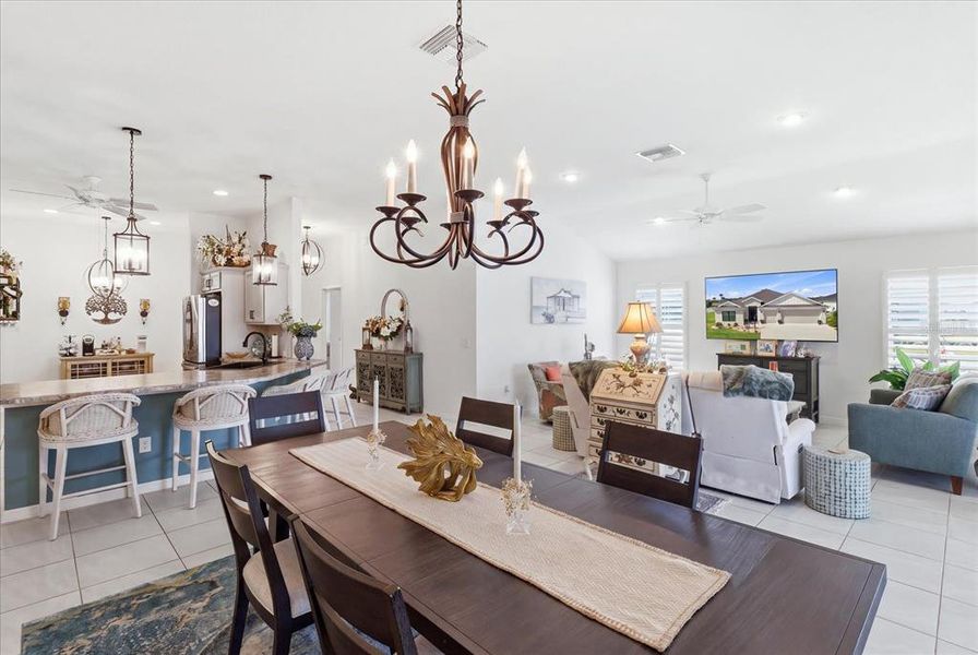 Furnished interior view inside a new home in , The Villages (Image 8).