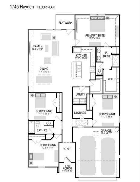 2D floor plan layout of this home in Elevon, Lavon, TX (Image 6). 2D floor plan layout of this home in Elevon, Lavon, TX (Image 6).