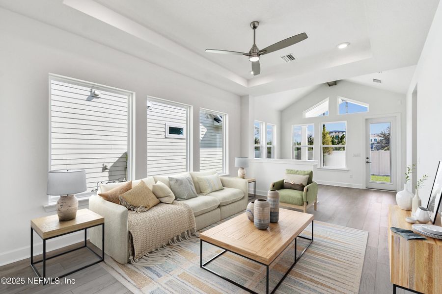 Furnished interior view inside a new home in Crosswinds 40’, Ponte Vedra (Image 8).