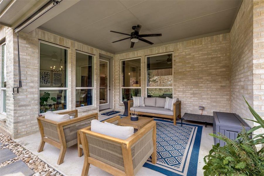 Exterior details and patio area of a home in Reunion 60s, Rhome (Image 21). Exterior details and patio area of a home in Reunion 60s, Rhome (Image 21).