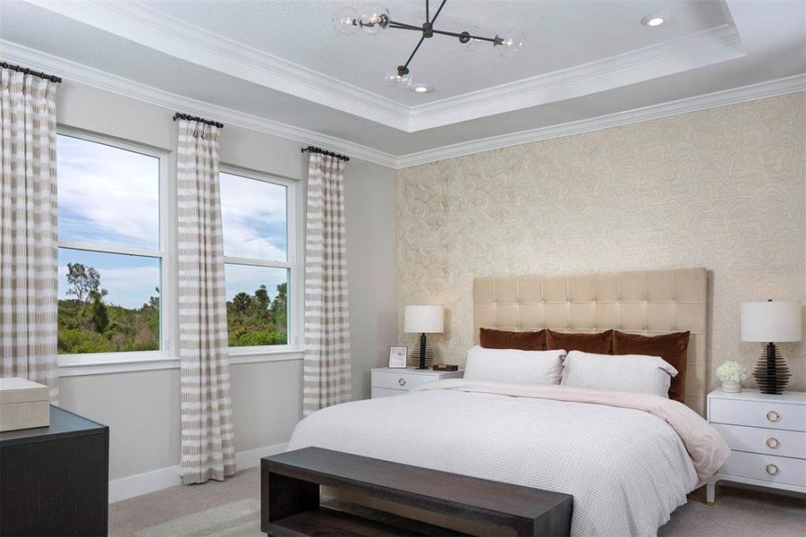 Furnished interior view inside a new home in Wellen Park, Venice (Image 15).