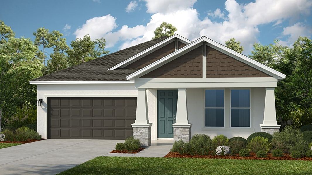 Representative exterior photo of a completed home built from the Longboat by Taylor Morrison in Morris Bend, Tampa, FL (Image 18).