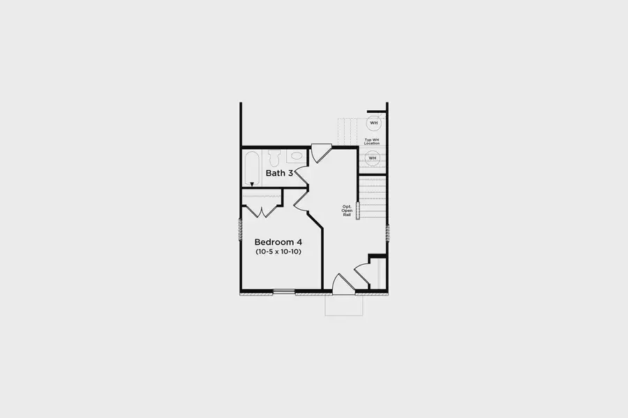 2D floor plan layout of this home in Silverock, McDonough, GA (Image 4).