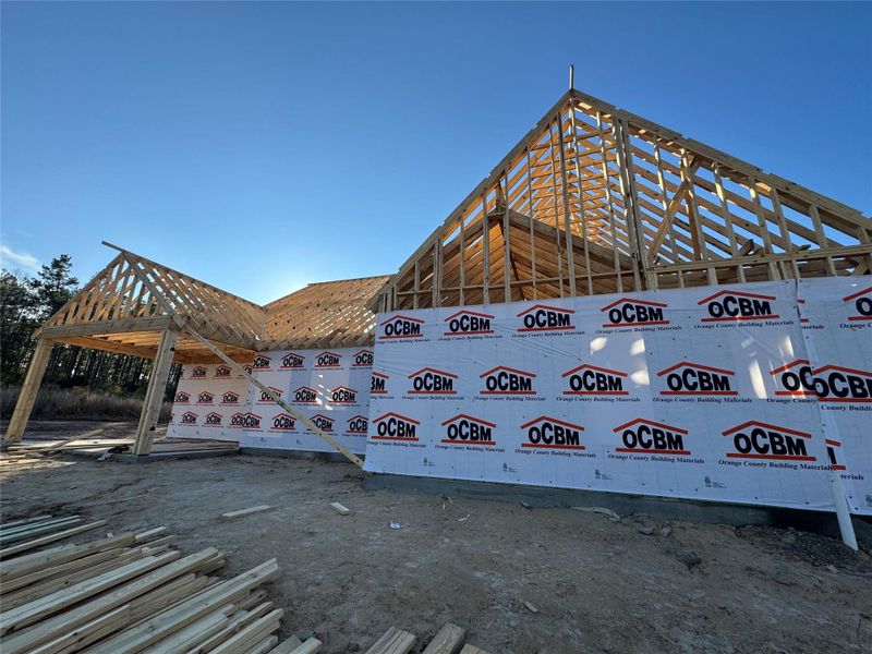 In-progress construction of a new home in , Brookeland, TX (Image 4).