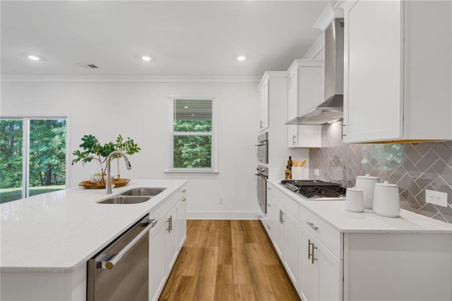 Furnished interior view inside a new home in , Dallas (Image 19).