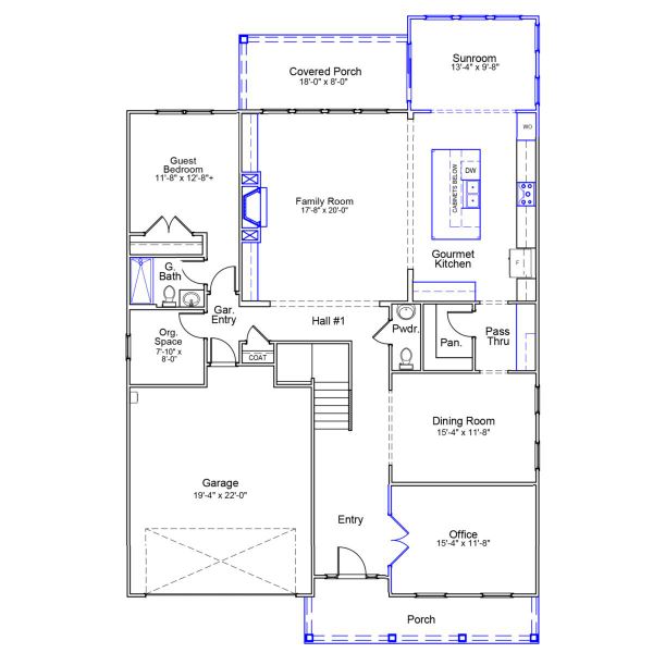 2D floor plan layout of this home in Gates at Windermere, Blythewood, SC (Image 2). 2D floor plan layout of this home in Gates at Windermere, Blythewood, SC (Image 2).