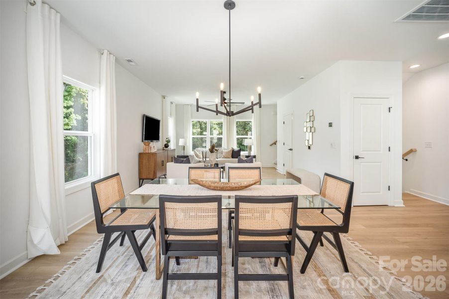 Furnished interior view inside a new home in , Charlotte (Image 8).