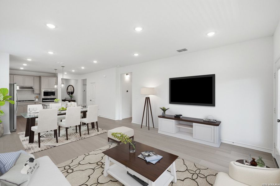 Furnished interior view inside a new home in Bison Ridge, San Antonio (Image 15). Furnished interior view inside a new home in Bison Ridge, San Antonio (Image 15).