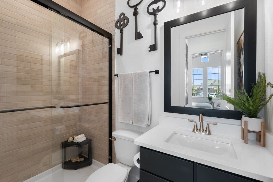 Furnished interior view inside a new home in Sienna, Missouri City (Image 26).