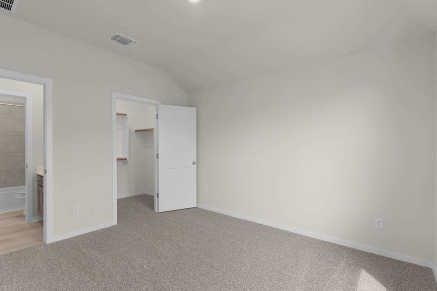 Representative unfurnished interior of a home built from the Madison by Chesmar Homes in University Heights, McKinney (Image 21).