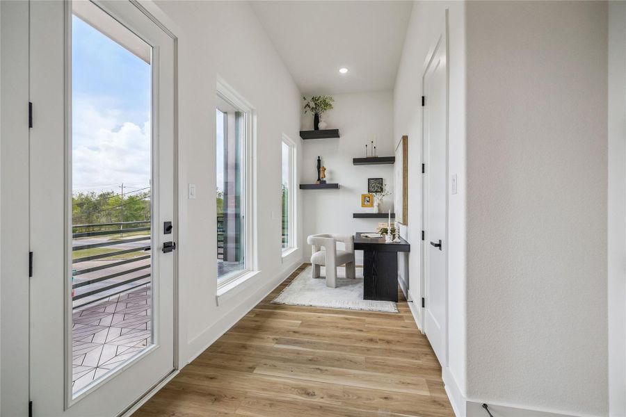 Furnished interior view inside a new home in , Houston (Image 8).