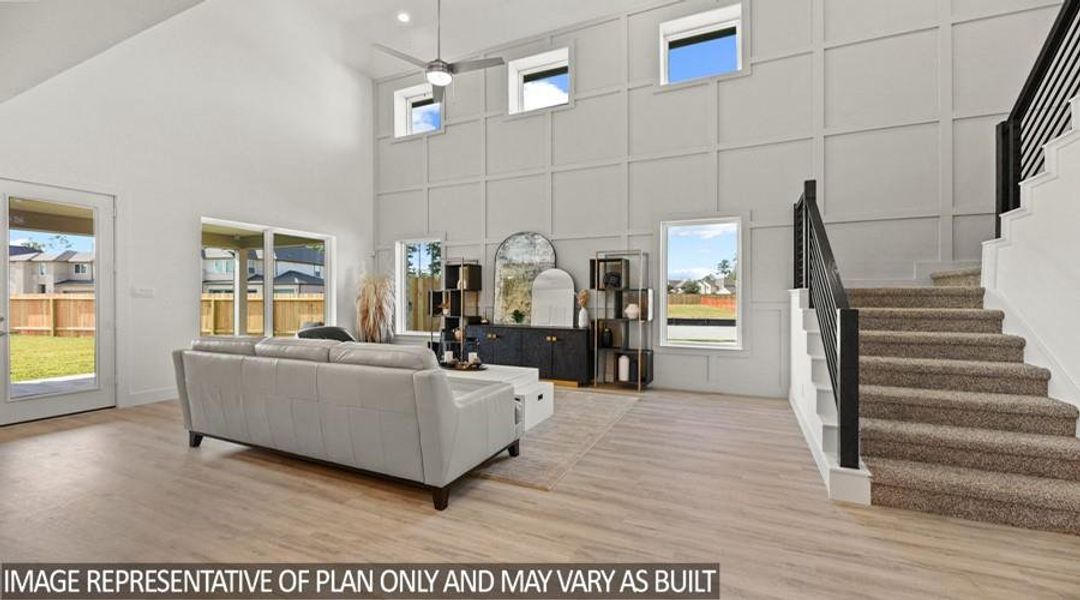 Furnished interior view inside a new home in Silverthorne, Conroe (Image 11).