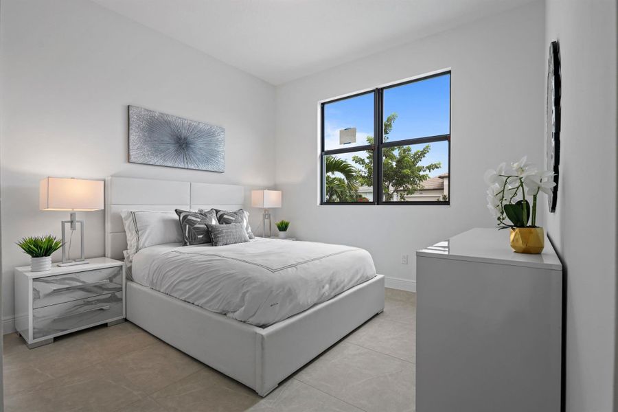 Furnished interior view inside a new home in Cresswind Palm Beach at Westlake, The Acreage (Image 35).