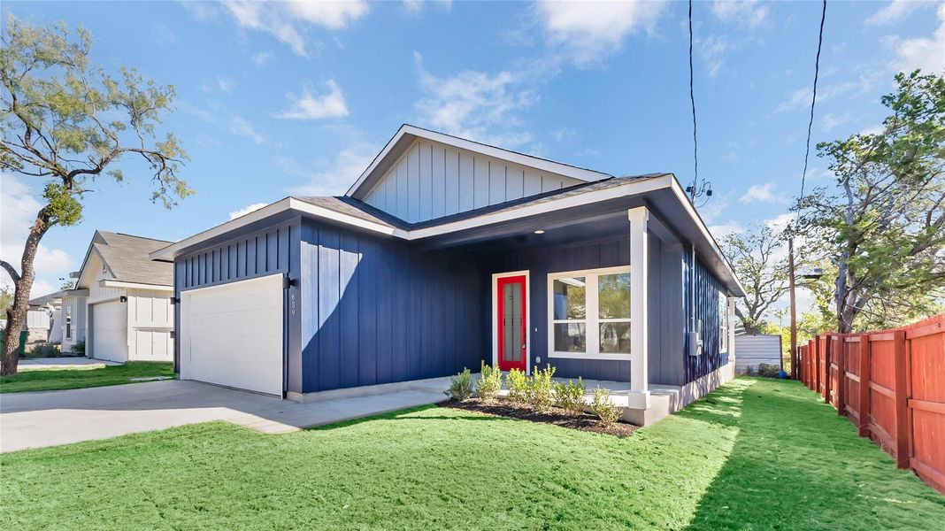 Exterior details and patio area of a home in , Cottonwood Shores (Image 2).